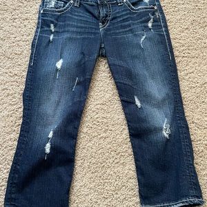 Silver Capris Size 30